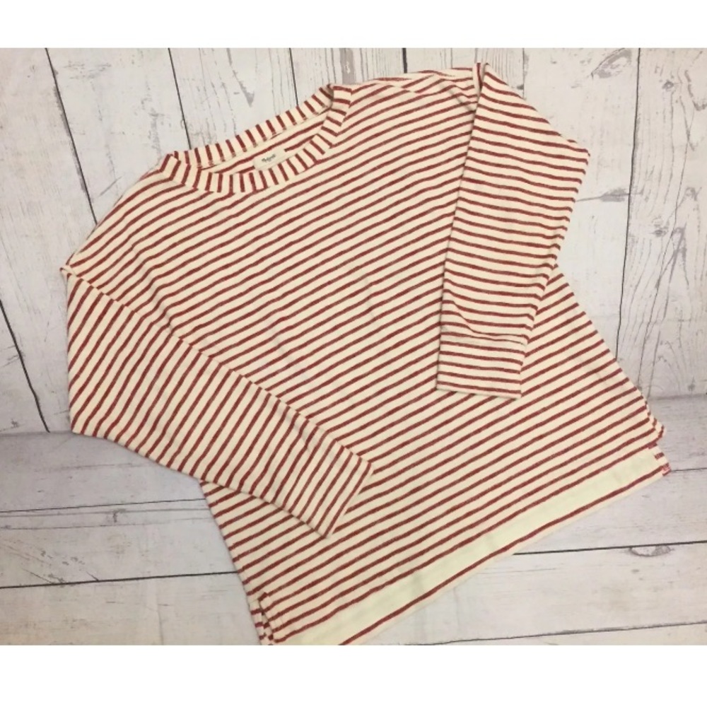 Madewell Red/White Striped Pullover *No Size